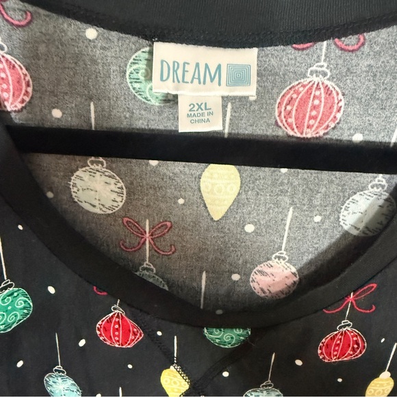 LuLaRoe Asher Long Sleeve Lounge Set Size 2X - Picture 3 of 8